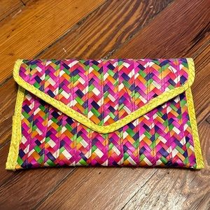 Woven Envelope Clutch